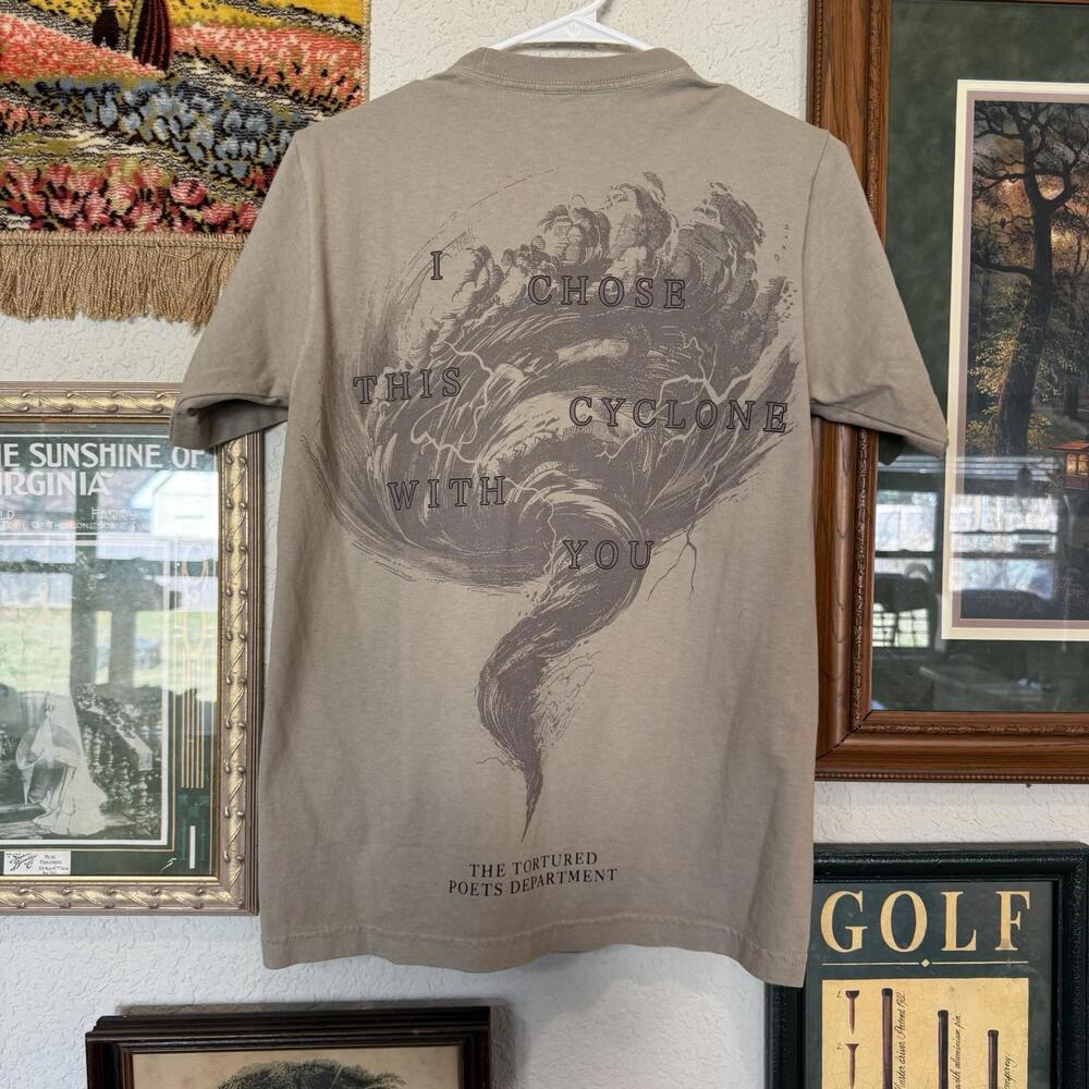 NWOT Taylor Swift The Tortured Poets Department Brown Tour Shirt Size Small
